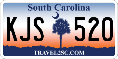 SC license plate KJS520