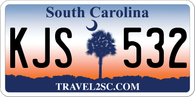 SC license plate KJS532