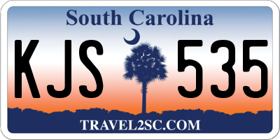 SC license plate KJS535