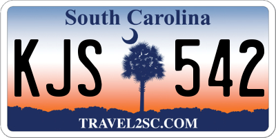 SC license plate KJS542