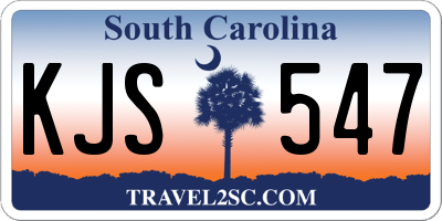 SC license plate KJS547