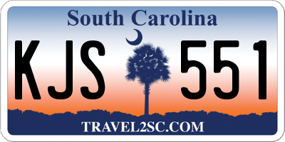 SC license plate KJS551