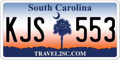 SC license plate KJS553