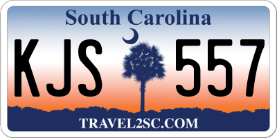 SC license plate KJS557