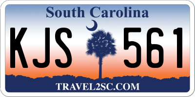 SC license plate KJS561