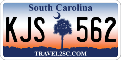 SC license plate KJS562