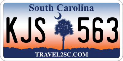 SC license plate KJS563