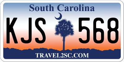 SC license plate KJS568