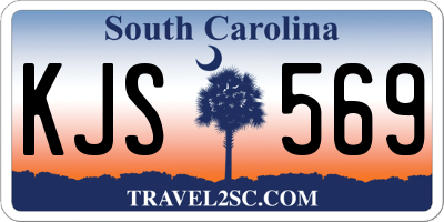 SC license plate KJS569