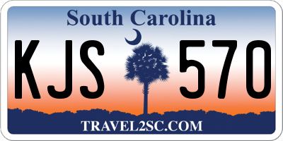 SC license plate KJS570