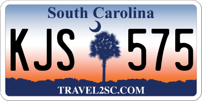 SC license plate KJS575