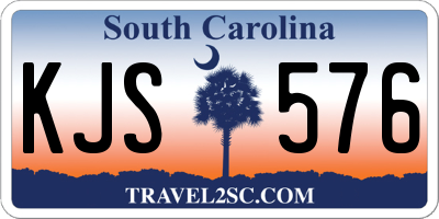 SC license plate KJS576