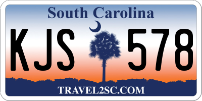 SC license plate KJS578