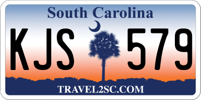 SC license plate KJS579