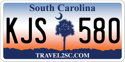 SC license plate KJS580