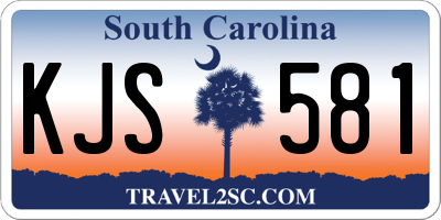 SC license plate KJS581