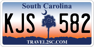 SC license plate KJS582