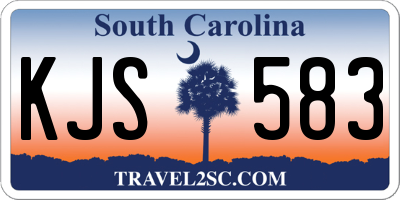 SC license plate KJS583