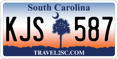 SC license plate KJS587