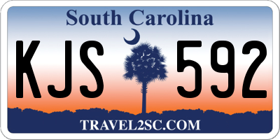 SC license plate KJS592