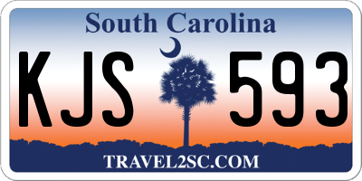 SC license plate KJS593