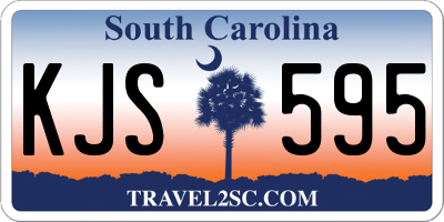 SC license plate KJS595