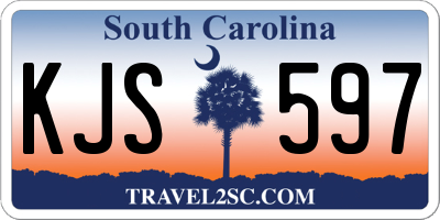 SC license plate KJS597