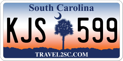 SC license plate KJS599