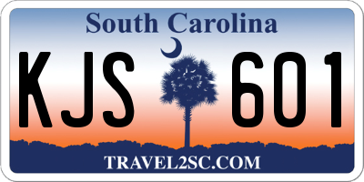 SC license plate KJS601