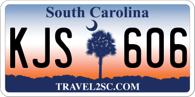 SC license plate KJS606