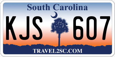 SC license plate KJS607