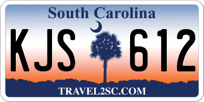 SC license plate KJS612