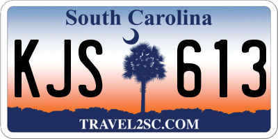 SC license plate KJS613
