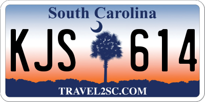 SC license plate KJS614