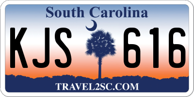 SC license plate KJS616