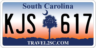 SC license plate KJS617