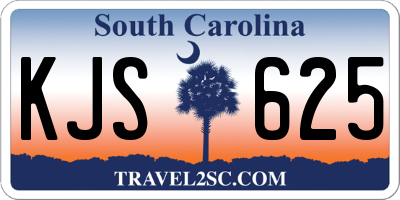 SC license plate KJS625