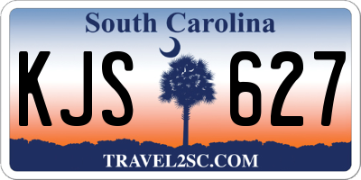 SC license plate KJS627
