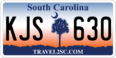 SC license plate KJS630