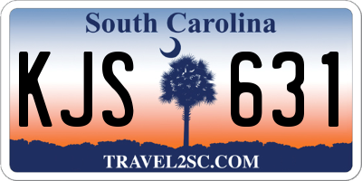 SC license plate KJS631