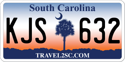 SC license plate KJS632