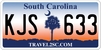 SC license plate KJS633