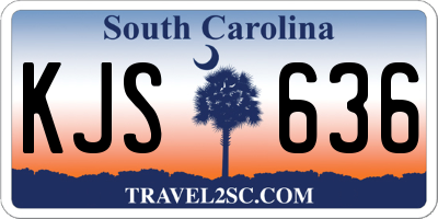 SC license plate KJS636