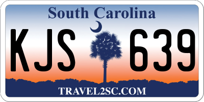 SC license plate KJS639