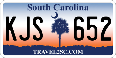 SC license plate KJS652