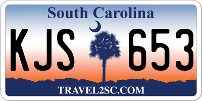 SC license plate KJS653