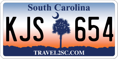 SC license plate KJS654