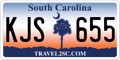 SC license plate KJS655