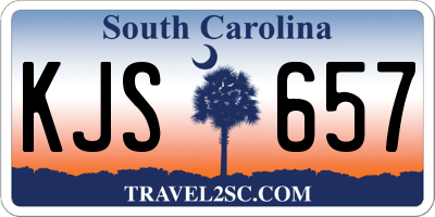 SC license plate KJS657
