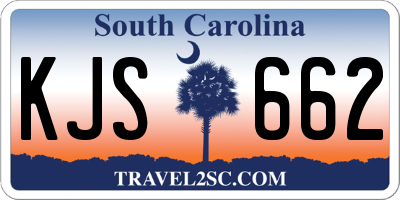 SC license plate KJS662